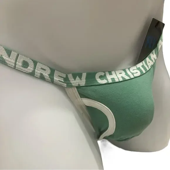 Andrew Christian Fly Jock Sage Green Medium - Picture 6 of 9